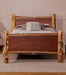 Amish Pike's Peak Walnut Live Edge Bed Log Posts - Live Edge Walnut - Colorado Aspen - Bed Only