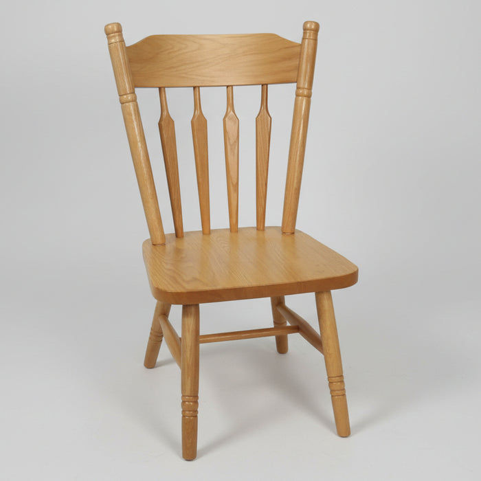 Amish Plain Back Kids Chair Solid Oak Kids Dining Chair Time Out Chair