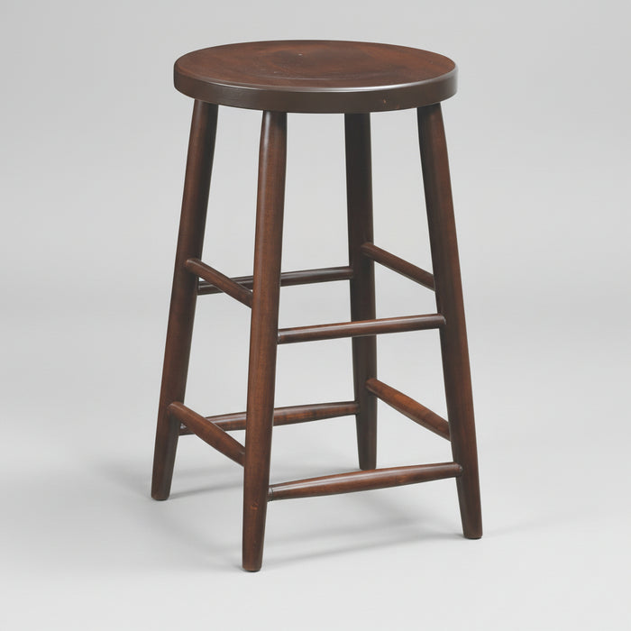 Plain Turned Bar Stool Stationary Barstools Mission