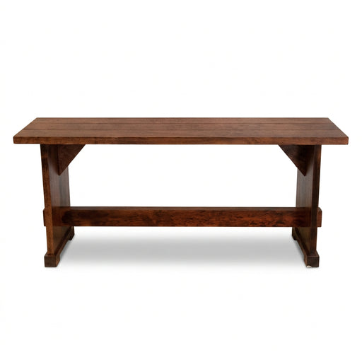 Amish Plank Top Bench - Multiple Sizes Benches No Back Farmhouse