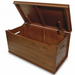 Amish Slatted Storage Chest Front Facing