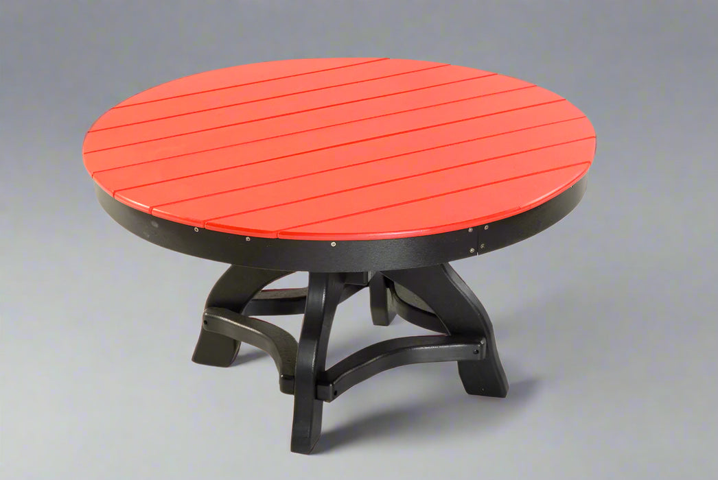 Amish Poly 36" Round Coffee Table 36" Round Cocktail Table Poly Outdoor Coffee Table Comfort Time Furniture