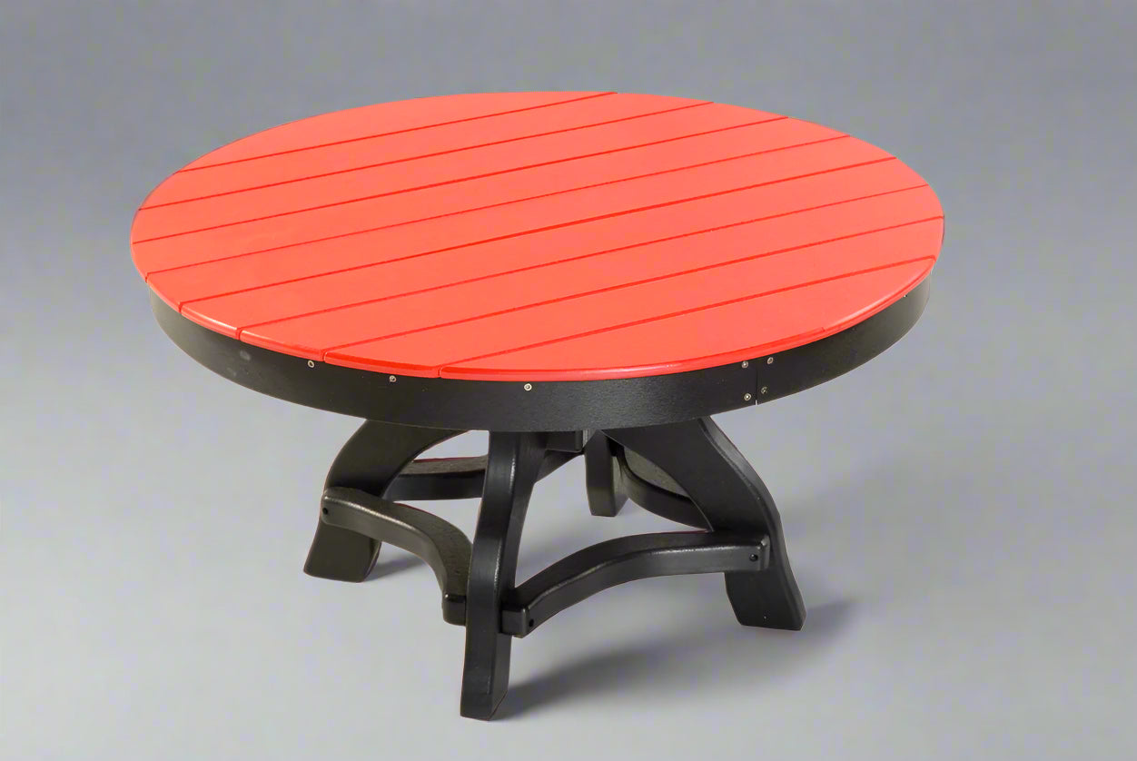 Amish Poly 36" Round Coffee Table 36" Round Cocktail Table Poly Outdoor Coffee Table Comfort Time Furniture