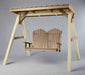 Amish Poly 4 Foot Adirondack Swing with A Frame Swing Holder