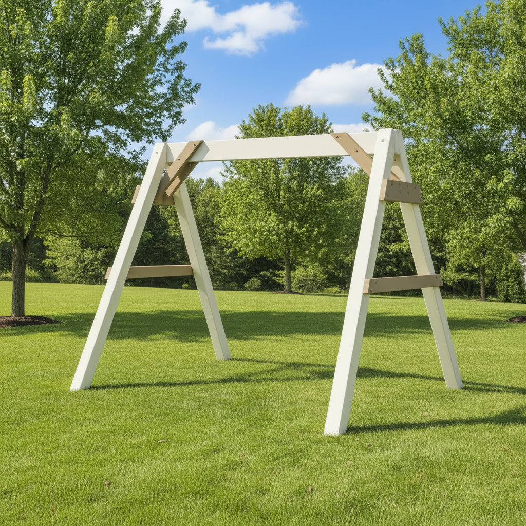 Levi Leisure Poly Swing A-Frame Amish Poly A Frame Front Facing