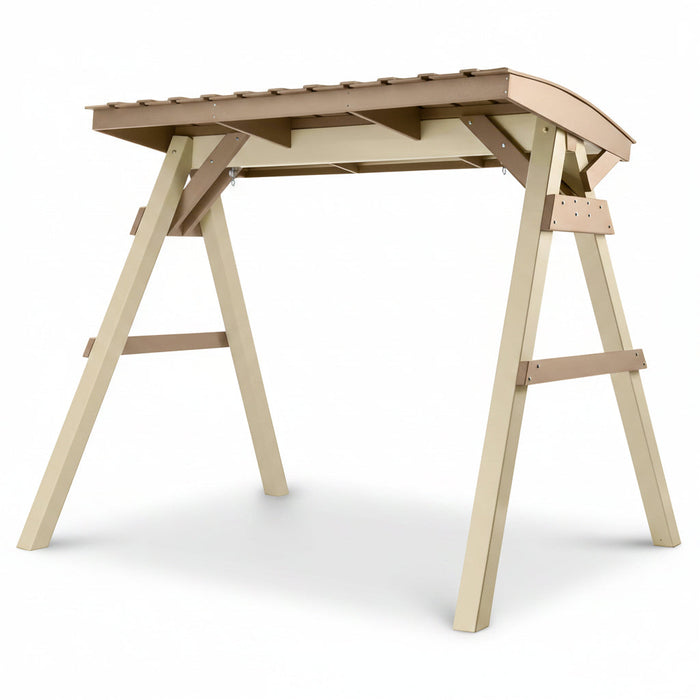 Amish Vineyard Swing A-Frame With Roof - In-Stock - Multiple Colors