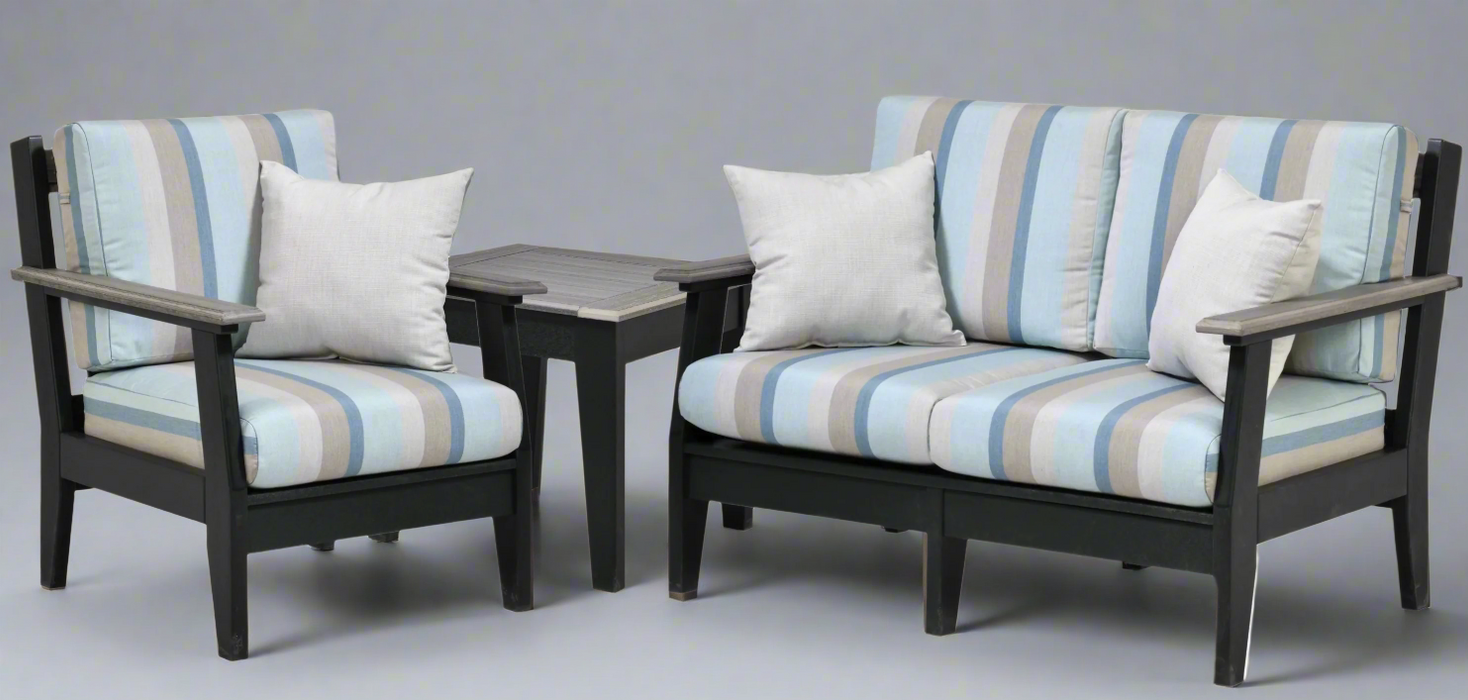 Amish Poly Chair and Loveseat Sunbrella Upholstery