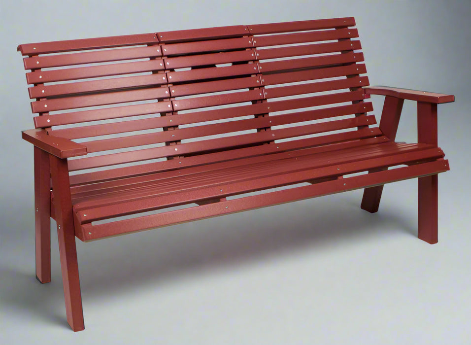 Amish Poly Rollback Bench Levi Leisure Poly Furniture