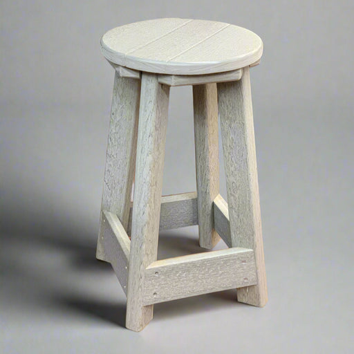 Levi Leisure Round Barstool Amish Poly Round Barstool Front Facing