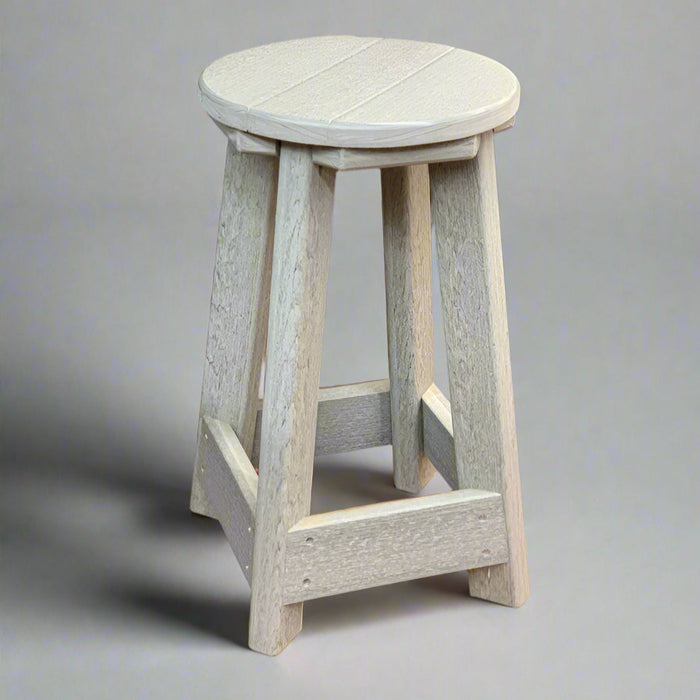 Levi Leisure Round Barstool Amish Poly Round Barstool Front Facing