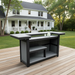 Amish poly Table Serving Bar w/ 4 stools
Dark Gray on Black