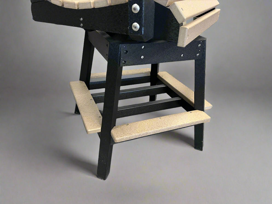 Amish Poly Swivel Base Dining Chair 