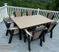 Amish Poly Adirondack Dining Set With Accents Outdoor No Price