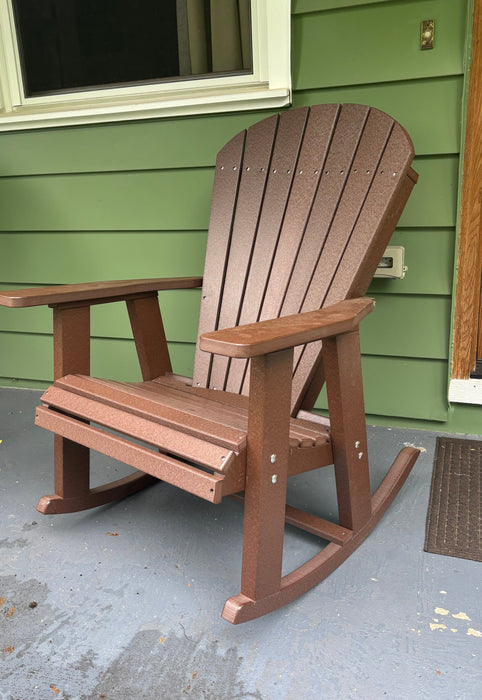 Amish Adirondack Rocking Chair Set Outdoor No Price