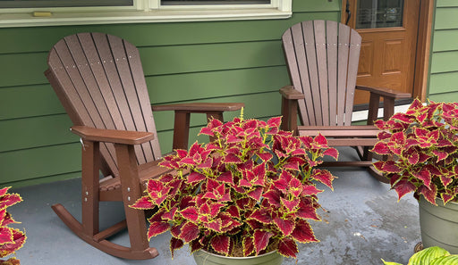 Amish Adirondack Rocking Chair Set Outdoor No Price