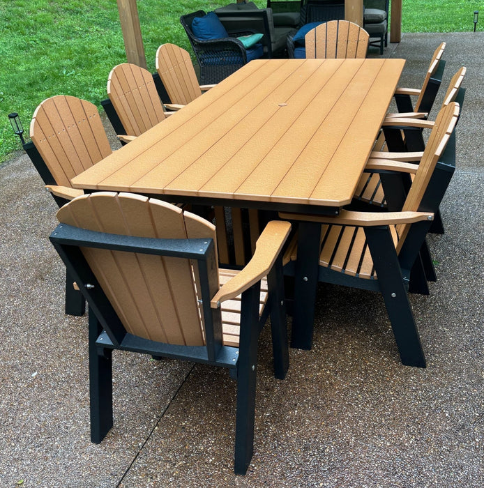 Amish Adirondack Table & Chair Set 84" Outdoor No Price