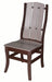 Amish Polywood Galveston Side Chair - Weatherwood on Brown