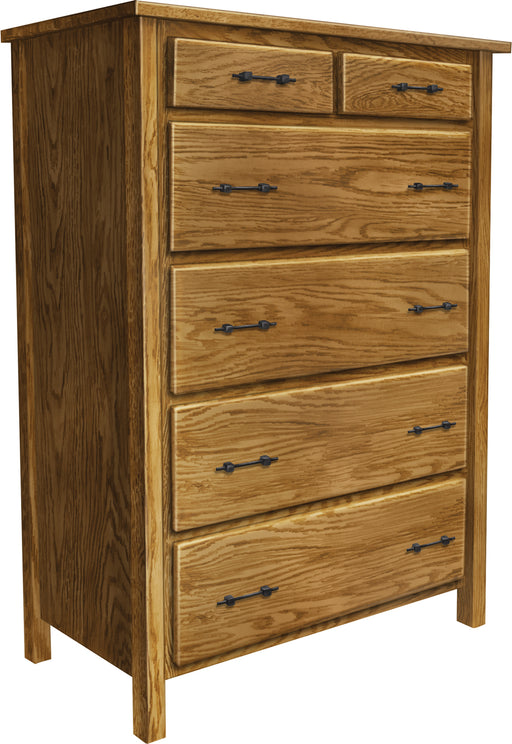 Amish Postal Chest of Drawer in Seely Stain on Oak wood contemporary Style