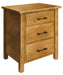 Amish Postal Nightstand contemporary Style in Seely Finish on Oak