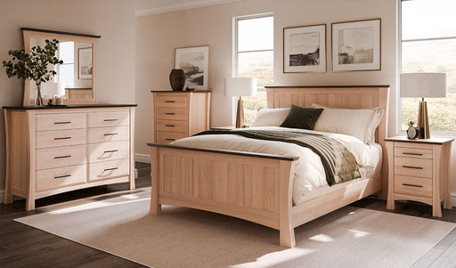 Amish Providence Bedroom Set 5-Pc. - 2-Tone Amish Bedroom Set - Elite Woodworking - Contemporary Amish Bedroom Set