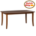 Amish Quick Ship Avalon Leg Table - 42" x 60" w/ 2-12" Leaves - Cherry OCS-113 Michaels - Quick Ship Amish Table