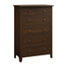 Amish Quick Ship Classic Shaker  - 6-Drawer Chest of Drawers - Shaker Style Bedroom - Solid Oak Amish Bedroom - J&M Woodworking - Cocoa Stain