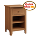 Amish Quick Ship Classic Shaker 1-Drawer Open Nightstand - Shaker Style Bedroom - Solid Oak Amish Bedroom - J&M Woodworking - Blank Photo