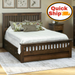 Amish Quick Ship Classic Shaker Slat Storage Platform Bed - Underbed Storage Drawers - Solid Brown Maple - OCS-122 Cocoa - Amish Made Storage Platform Bed - J&M Woodworking 1