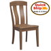 Amish Quick Ship Dallas Side Dining Chair - Ready in 10 Days! Quick Ship Amish Dining Chair - Oak, Brown Maple, Rustic Hickory