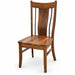 Amish Quick Ship Eagle Side Chair - Rustic Walnut - Wrought Iron Amish Chair