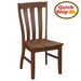 Amish Quick Ship Medford Dining Chair - Contemporary Mission Amish Dining Chair - Quick Ship Amish Dining Chair - Rustic Hickory OCS-119 Cappuccino - Blank Background Photo