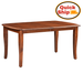 Amish Quick Ship Metro Leg Dining Table - Quick Ship Dining Table - Cherry - OCS-113 Michaels - 42" x 60" w/ 2-12" Leaves - Blank Background Photo