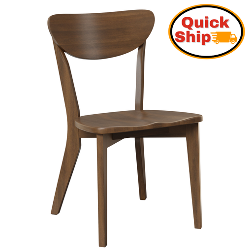 Amish Quick Ship Seymour Dining Chair - Mid-Century Modern Amish Dining Chair - Wengerd Wood Products - - Blank Background