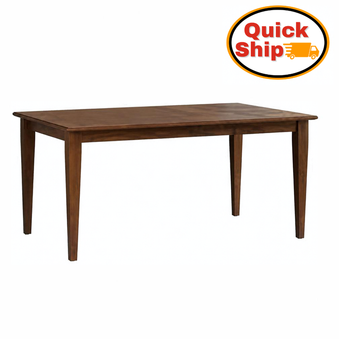 Amish Quick Ship Shaker Leg Dining Table - 42" x 60" with 2-12" leaves - Amish Leaf Table - Self Storing Leaves - Quick Ship Amish Table