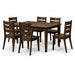 Amish Quick Ship Winston Dining Set - Quick Ship Amish Dining Set - Amish Shaker Leg Table - Mid-Century Modern Amish Dining Chair - 42" x 60" w/ 2-12" Leaves - Wengerd Wood Products - In-Room Scene