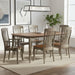 Amish R2 Shaker Leg Dining Set - French Country Leg Dining Chair - Contemporary Dining Set - Solid Brown Maple - 2-Tone Stain