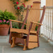 Amish Rabers Bentwood Single Glider Poly Sonrise Poly Steam Bent Back Glider