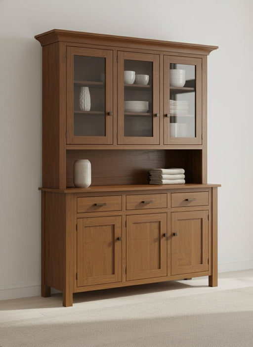 Raleigh 3-Door Hutch 3-Door Hutches Contemporary Mission