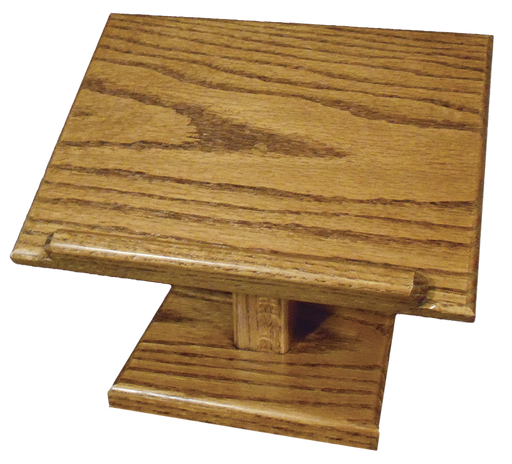 Recipe Book Stand Amish Built Solid Oak 104 Seely Stain Front Facing