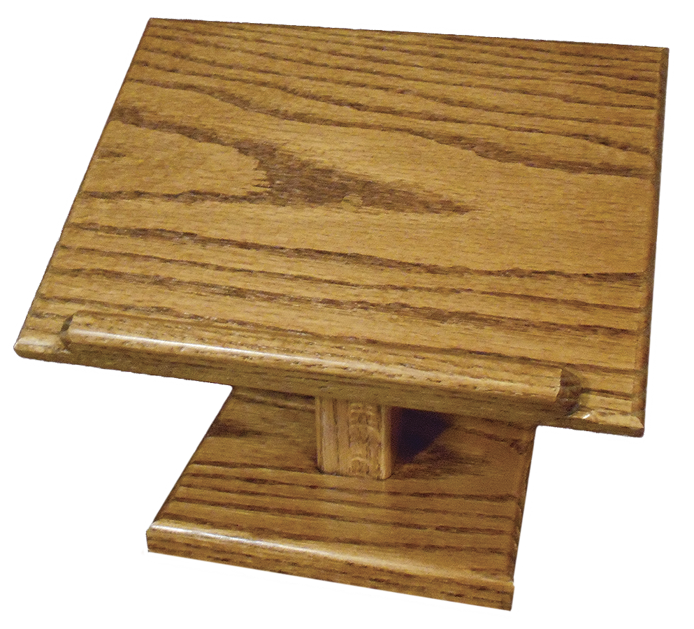 Recipe Book Stand Amish Built Solid Oak 104 Seely Stain Front Facing