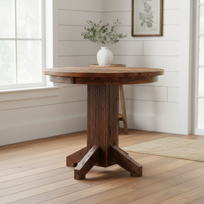 Amish Reclaimed Barn Beam Pub Table