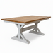 Amish Reclaimed Barnwood Country Hill Table - 2-Tone Farmhouse Table - Genuine Reclaimed Barnwood Amish Farmhouse Table