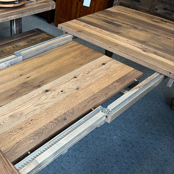 Amish Reclaimed Barnwood Extension Leaf Table