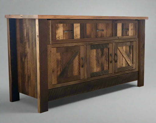 Amish Reclaimed Barnwood Hide-a-Bed - Amish Murphy Bed - Reclaimed Barnwood Furniture