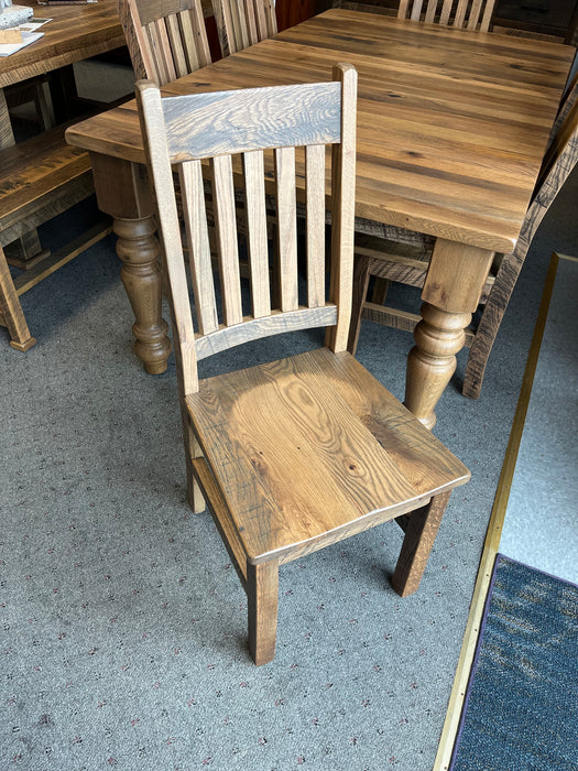 Amish Reclaimed Barnwood Mission Dining Chair Urban Barnwood Mission Farmhouse Chair
