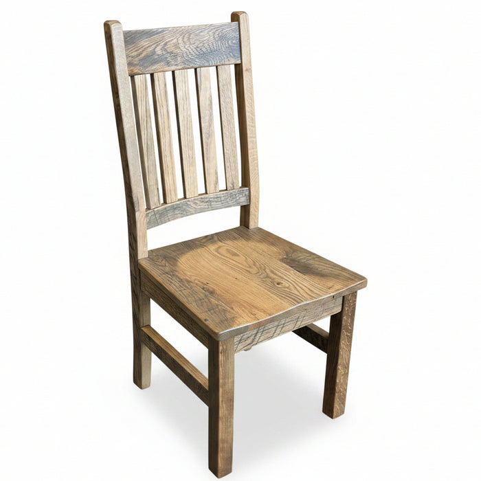Amish Reclaimed Barnwood Mission Dining Chair Urban Barnwood Mission Farmhouse Chair