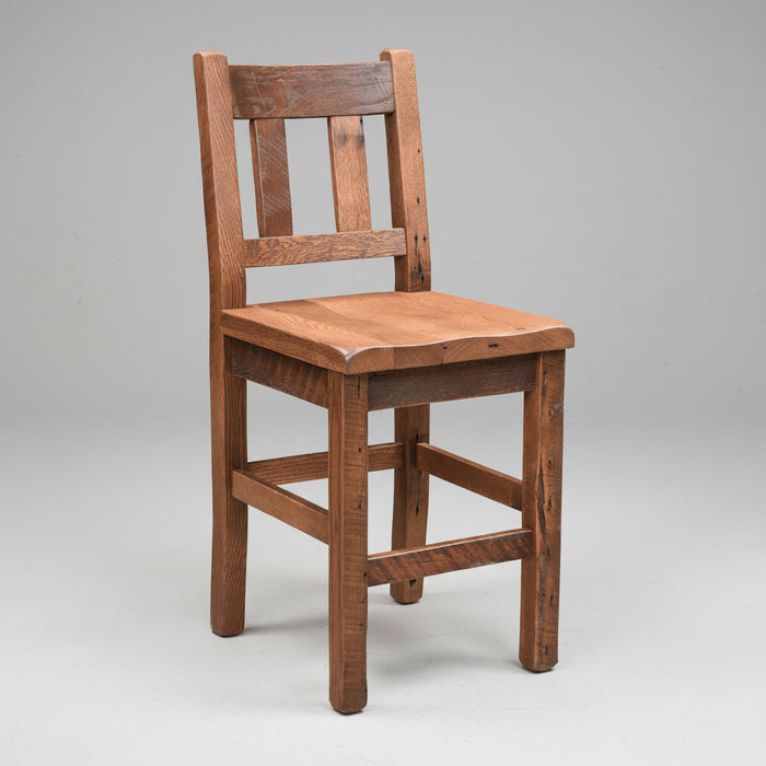 Amish Reclaimed Barnwood Pioneer Bar Chair