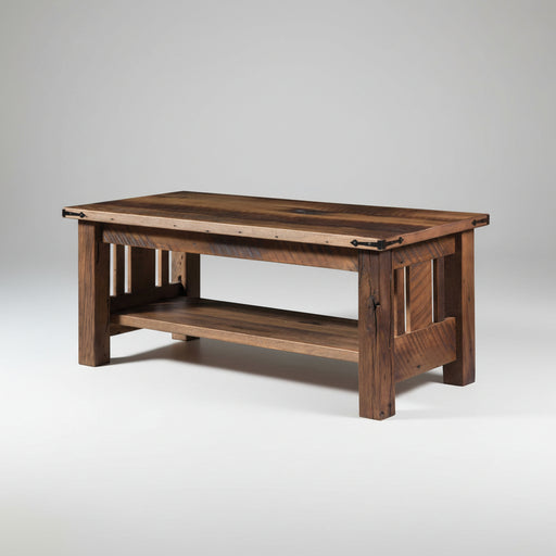 Amish Reclaimed Barnwood Tiverton Coffee Table Rustic Farmhouse Cocktail table