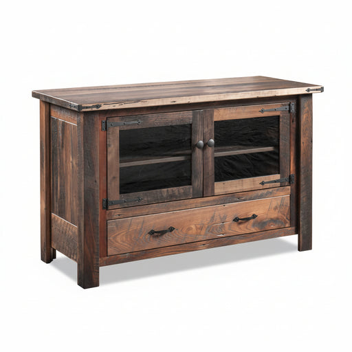 Amish Reclaimed Barnwood Tiverton Tv Stand Rustic Reclaimed Entertainment Center