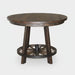 Reclaimed Wagon Wheel Pub Table Single Pedestal Pub Tables Farmhouse Reclaimed Barnwood
